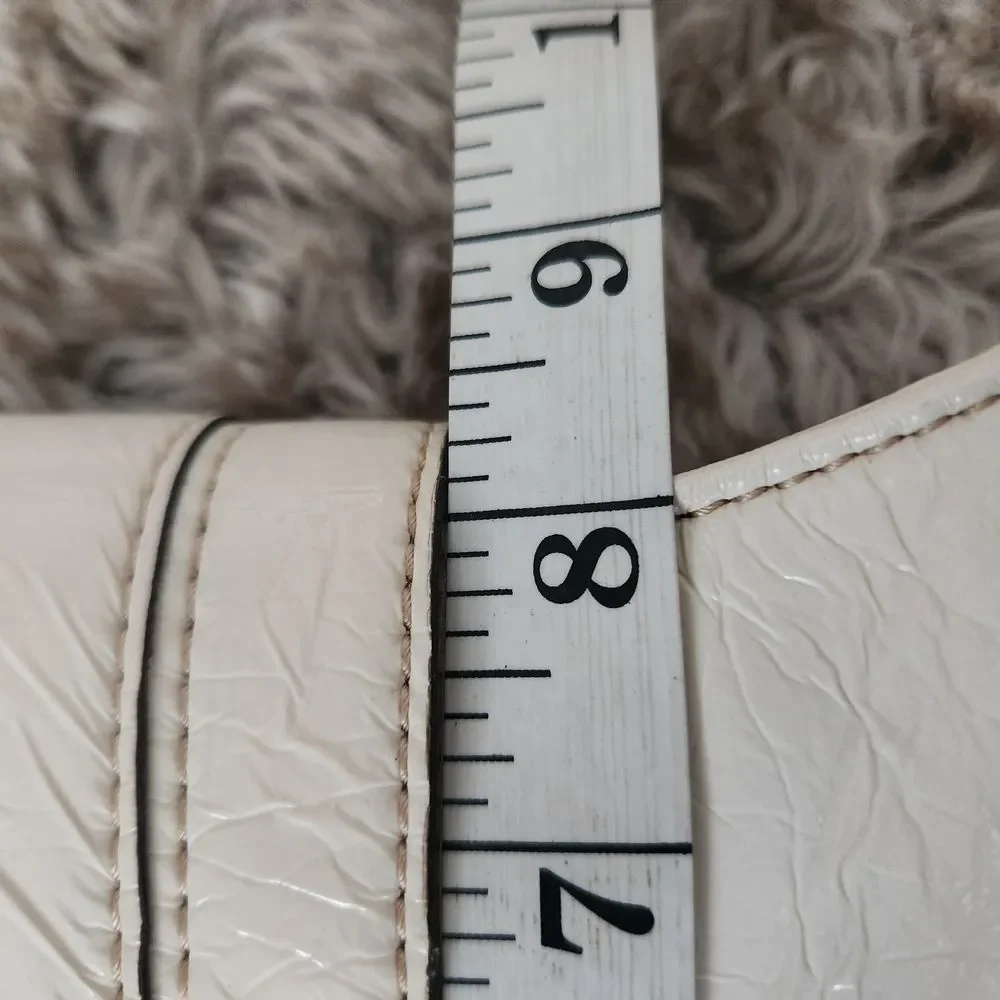 Unbranded Snakeskin Print White‎ Vegan Leather Handbag